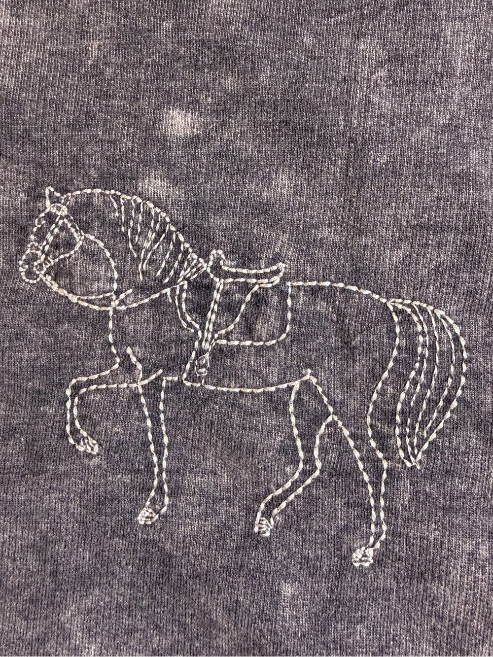 Jane & Delancey Gray Mineral Wash Sweatshirt with Embroidered Western Motifs - Picture 10 of 14